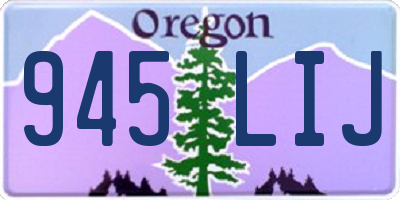 OR license plate 945LIJ