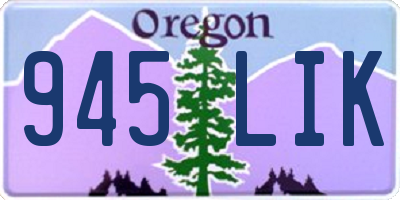 OR license plate 945LIK