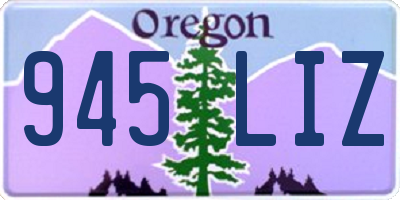 OR license plate 945LIZ