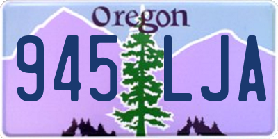 OR license plate 945LJA