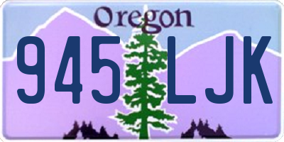 OR license plate 945LJK