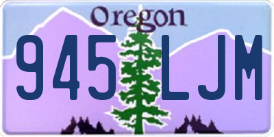 OR license plate 945LJM