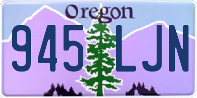 OR license plate 945LJN