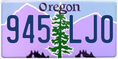 OR license plate 945LJO