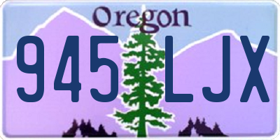 OR license plate 945LJX