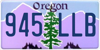 OR license plate 945LLB