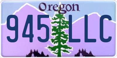 OR license plate 945LLC