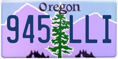OR license plate 945LLI
