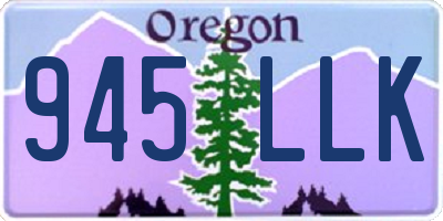 OR license plate 945LLK
