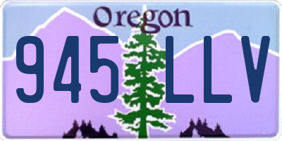 OR license plate 945LLV