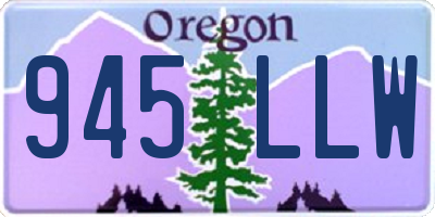 OR license plate 945LLW