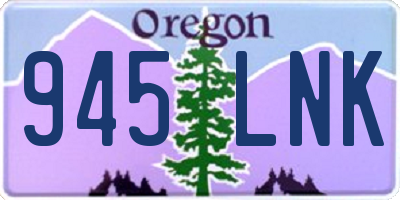 OR license plate 945LNK