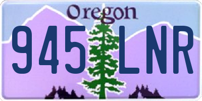 OR license plate 945LNR