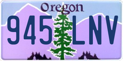 OR license plate 945LNV