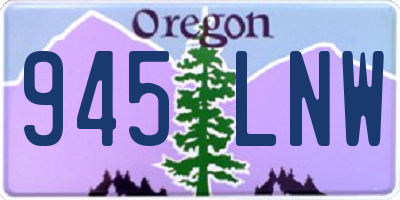 OR license plate 945LNW