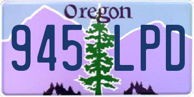 OR license plate 945LPD