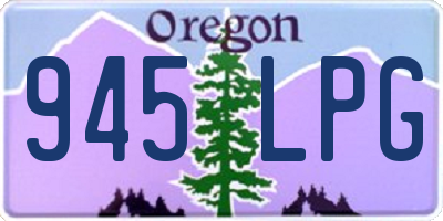 OR license plate 945LPG