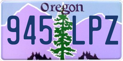 OR license plate 945LPZ