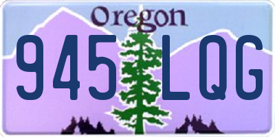 OR license plate 945LQG