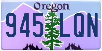 OR license plate 945LQN