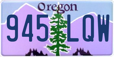 OR license plate 945LQW