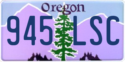 OR license plate 945LSC