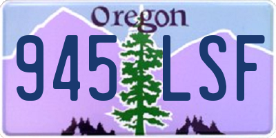 OR license plate 945LSF