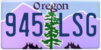 OR license plate 945LSG