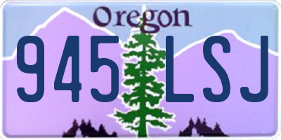OR license plate 945LSJ