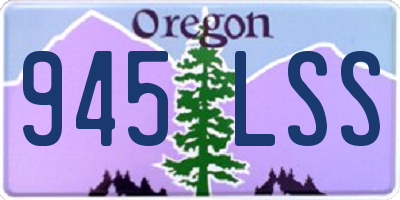 OR license plate 945LSS