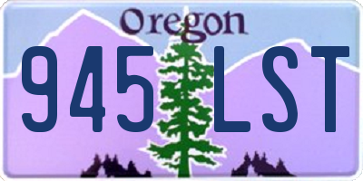 OR license plate 945LST