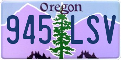OR license plate 945LSV
