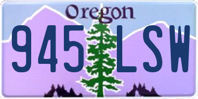 OR license plate 945LSW