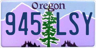 OR license plate 945LSY