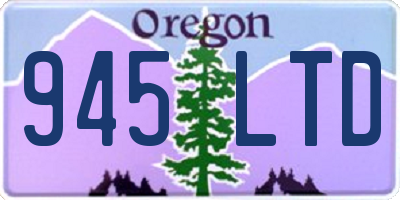 OR license plate 945LTD