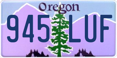 OR license plate 945LUF