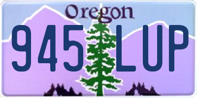 OR license plate 945LUP