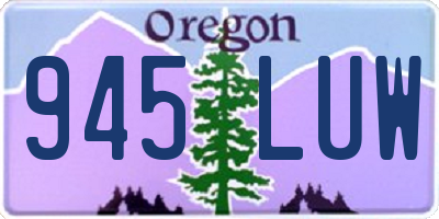 OR license plate 945LUW