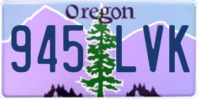 OR license plate 945LVK