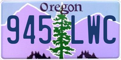 OR license plate 945LWC