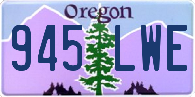 OR license plate 945LWE