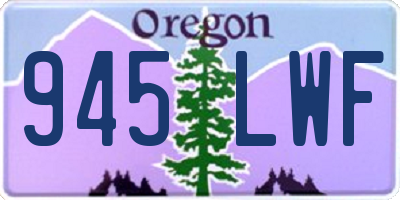 OR license plate 945LWF