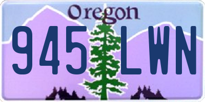 OR license plate 945LWN