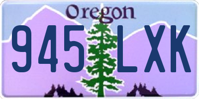 OR license plate 945LXK