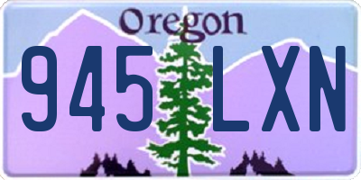 OR license plate 945LXN