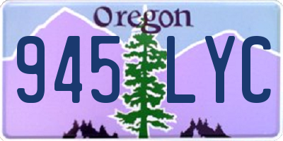OR license plate 945LYC
