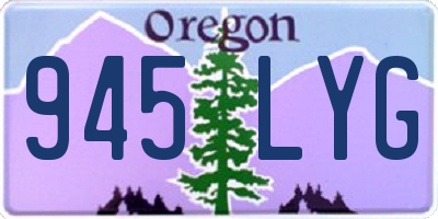 OR license plate 945LYG