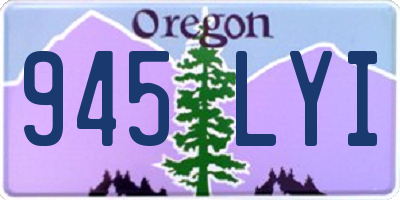 OR license plate 945LYI