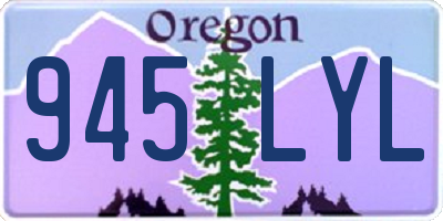 OR license plate 945LYL