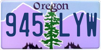 OR license plate 945LYW